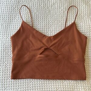 Abercrombie & Fitch Terracotta Spaghetti Strap Top